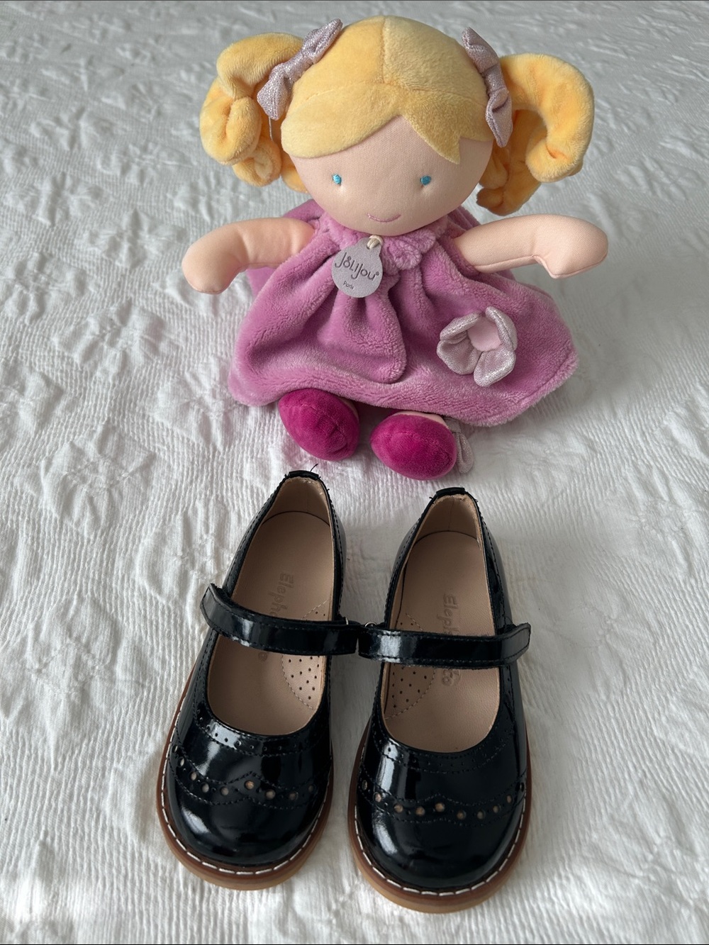 Elephantito Black Patent Mary Jane School Shoes, Gently Used, Sz. 8.